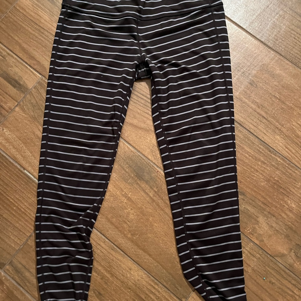 Striped Athleta leggings size large